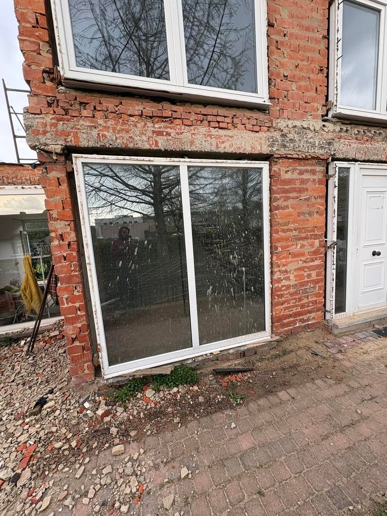 PVC Raam - dubbel glas (B: 205 / H:220), Doe-het-zelf en Bouw, Ophalen, Zo goed als nieuw