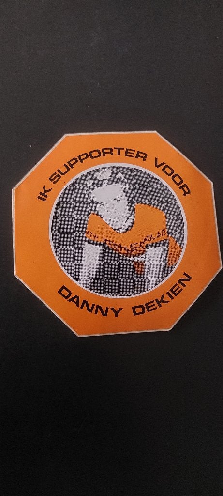 Sticker autocollant Wielrennen Danny Dekien vintage, Verzamelen, Verzenden, Gebruikt