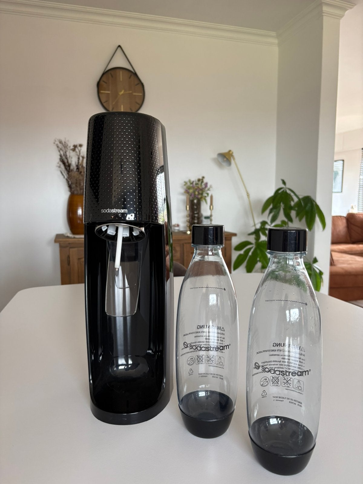 Sodastream met 2 flessen, Ophalen, Zo goed als nieuw