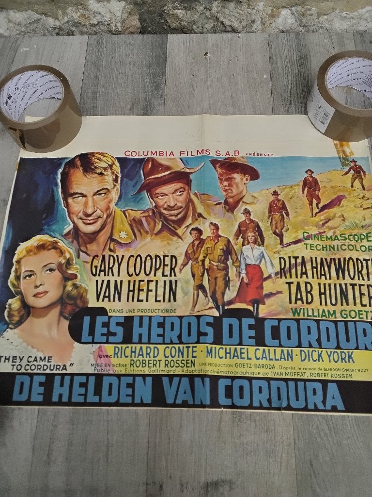 Ancienne affiche de cinema, Collections, Enlèvement ou Envoi, Utilisé, Film, Affiche
