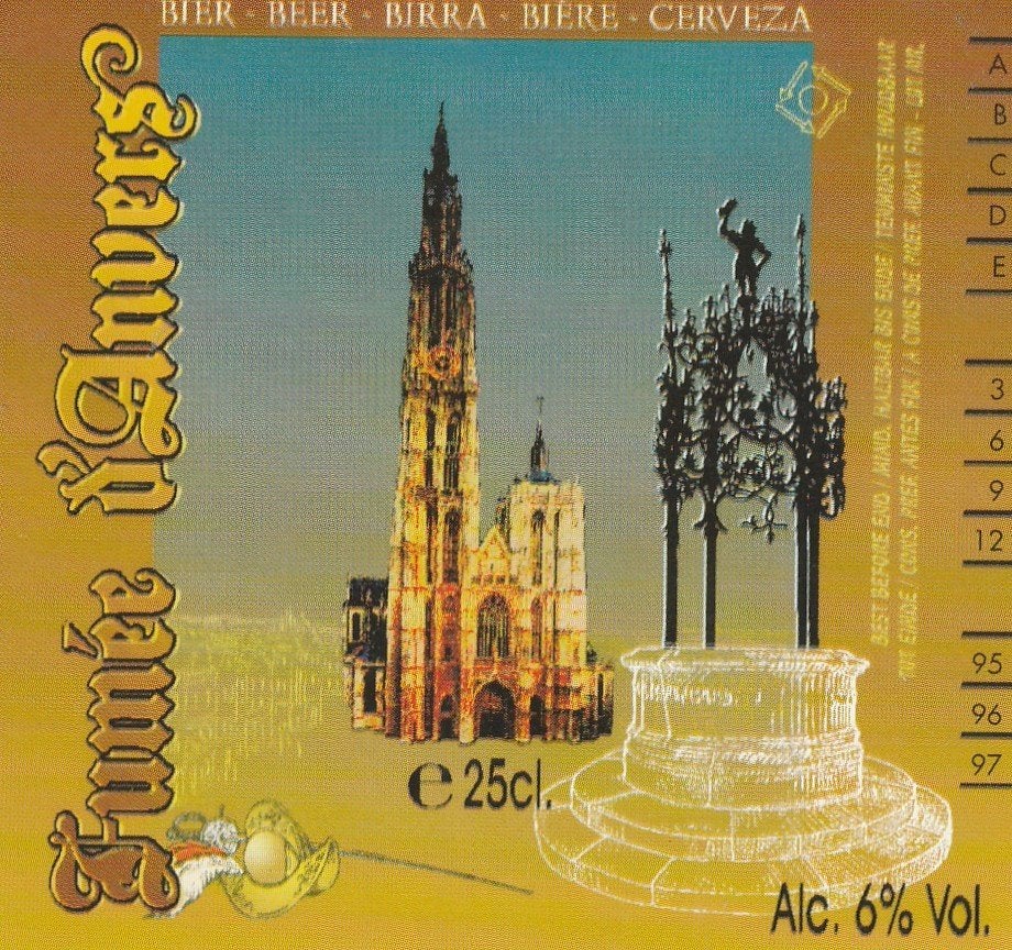 bieretiket De Koninck : Fumée d'Anvers, Collections, Envoi, Comme neuf, Autres types, De Koninck