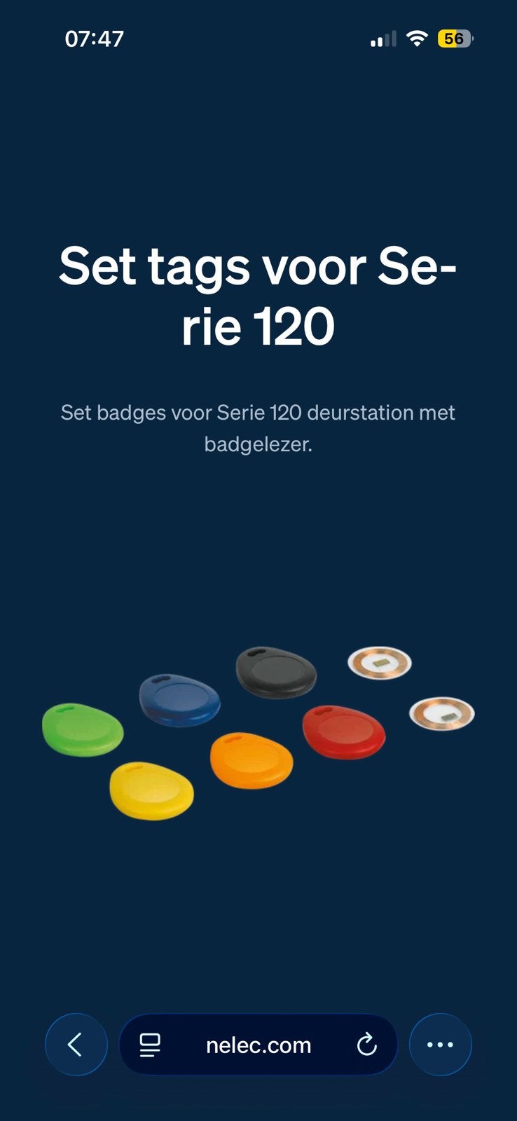 Btchino badge set voor parlofoon serie120, Huis en Inrichting, Deurbellen, Ophalen, Nieuw