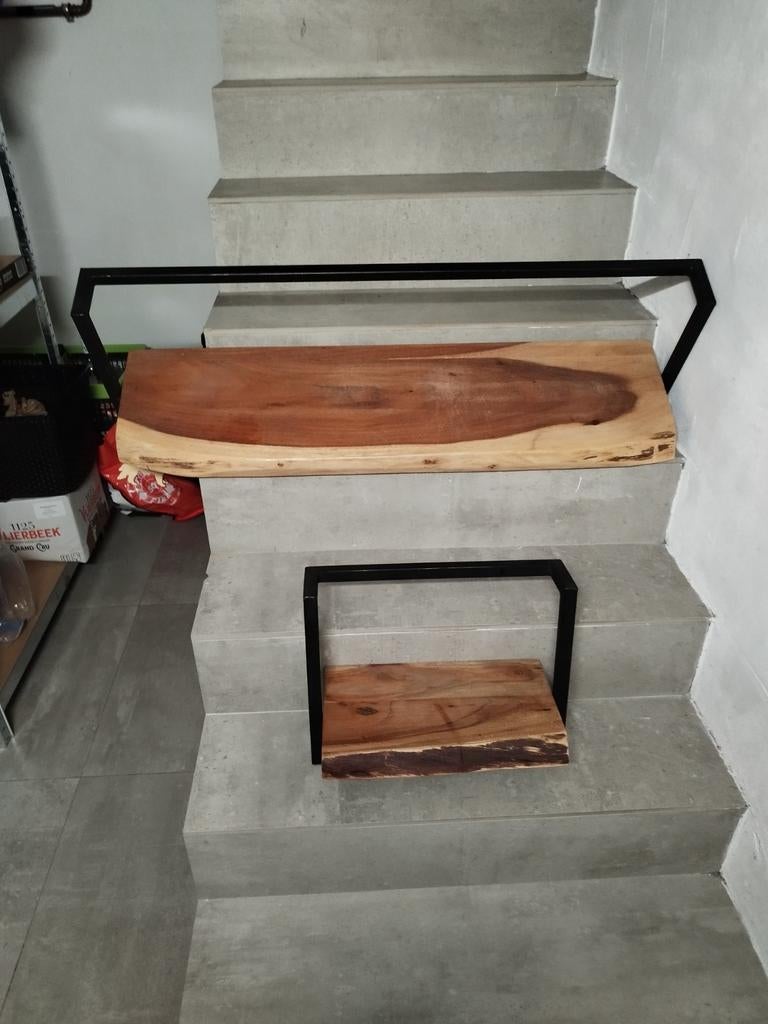 Industriële wandplanken, Ophalen