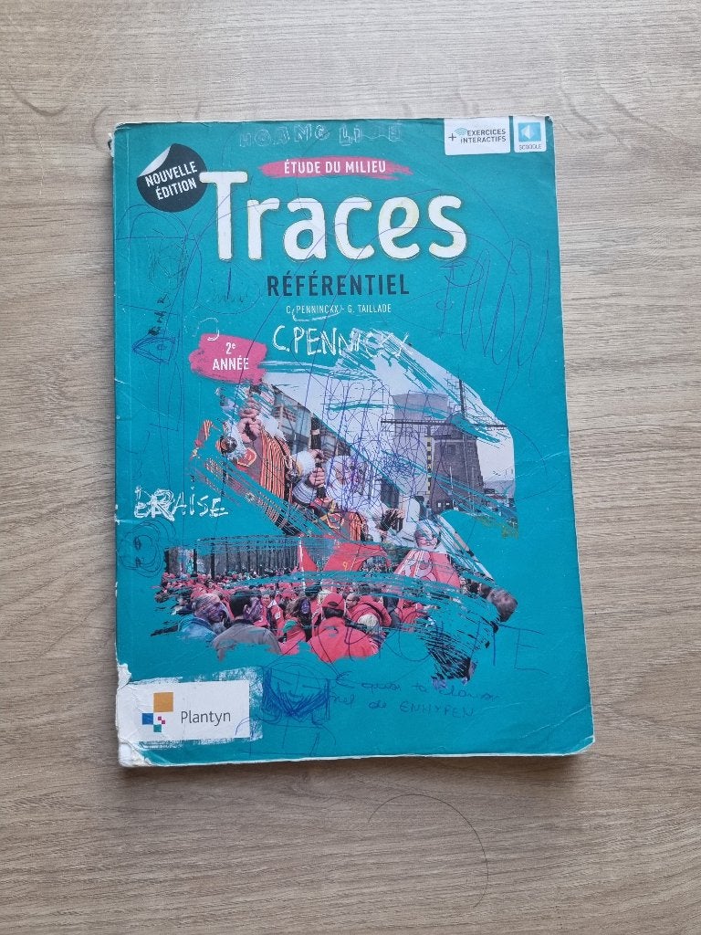 Traces - Étude du milieu Référentiel 2e Année (Plantyn), Enlèvement, Utilisé, Secondaire, Plantyn