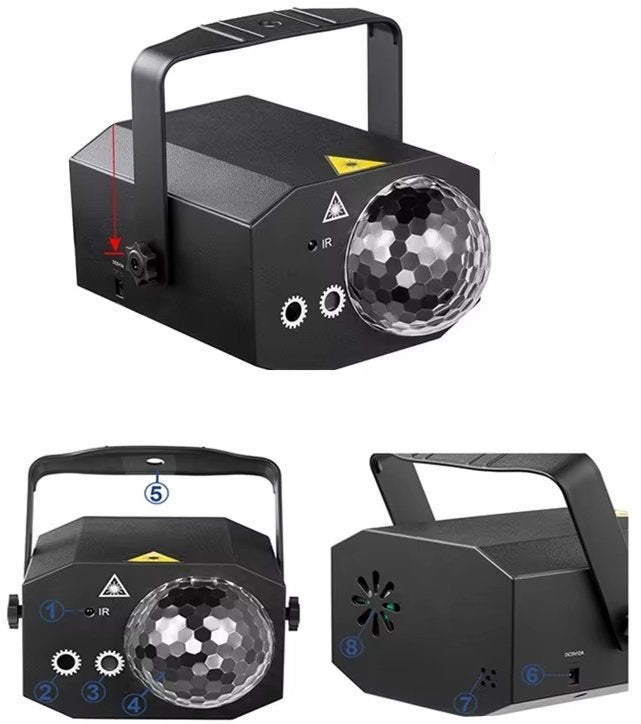 Nieuwe First Class Jelly Laser Burst Red / Green 450mW, Contacten en Berichten, Muziek maken en Bandleden
