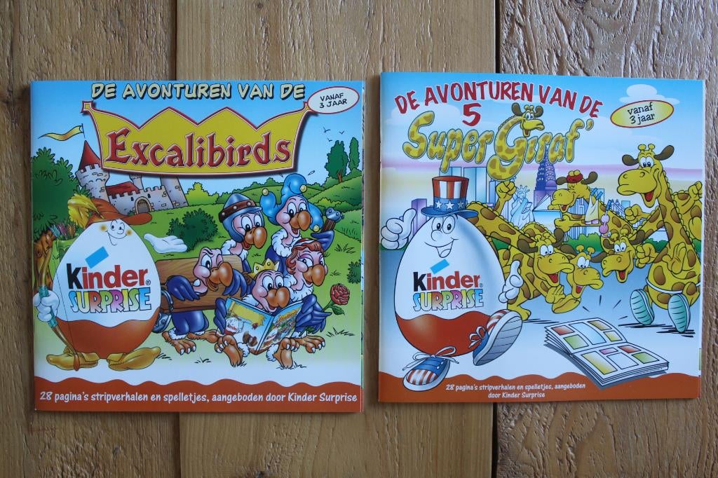 Kinder Surprise Super Giraf / Excalibirds, Ophalen of Verzenden, Zo goed als nieuw, Overige typen