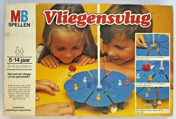 MB Vliegensvlug Bordspel compleet Vintage 1978 spel, Een of twee spelers, Verzenden, Zo goed als nieuw, MB spelen