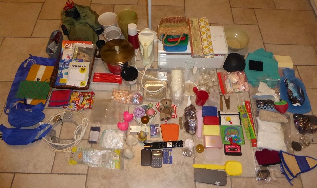 2 bananendozen met rommelmarktspullen, Diversen, Rommelmarktspullen, Ophalen, Gebruikt
