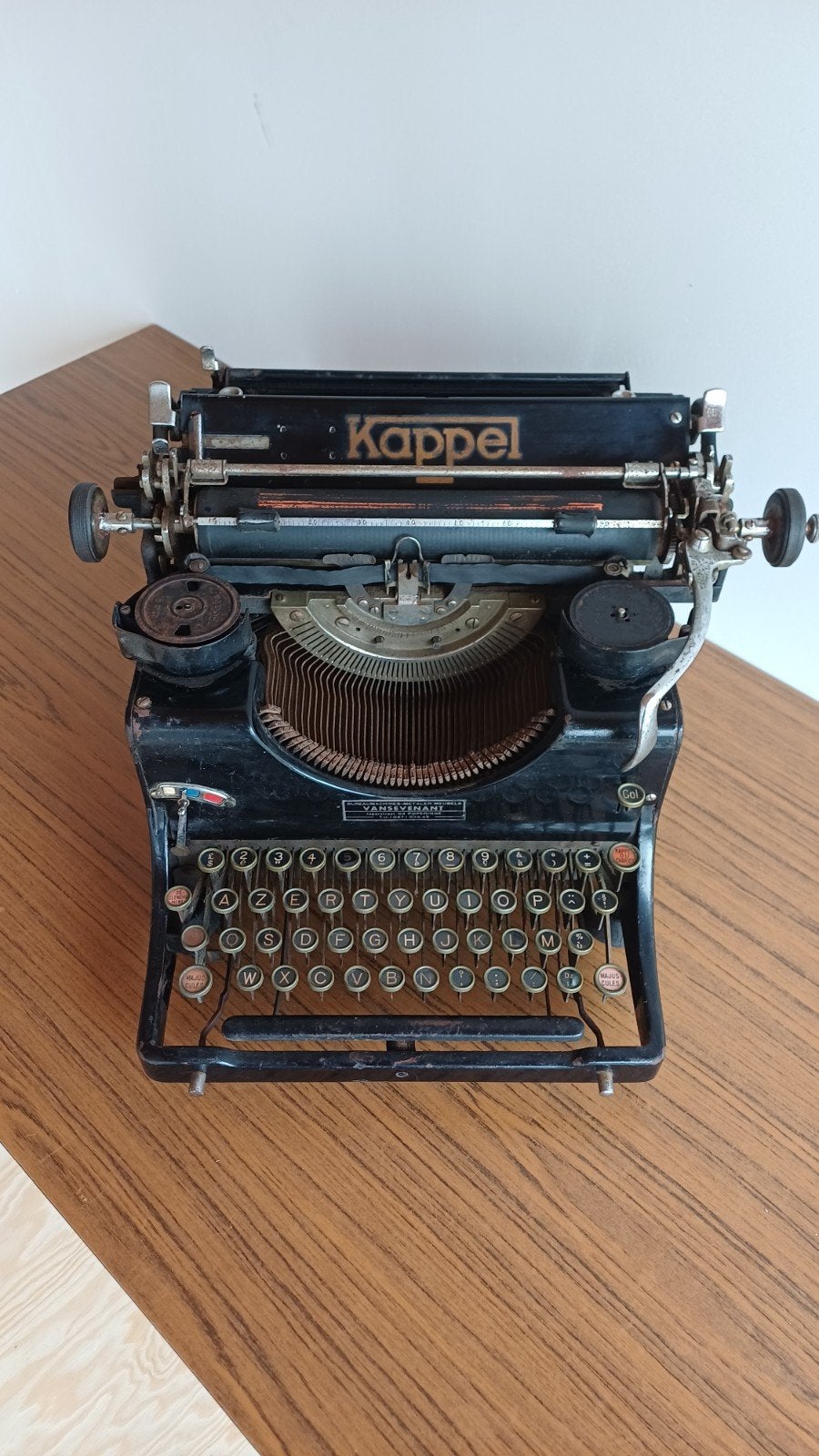 Typmachine KAPPEL, Ophalen