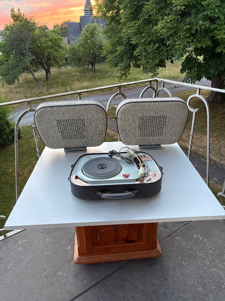 Électrophone Vintage TEPPAZ Oscar Stéréo - EXCEL ÉTAT-RÉVISÉ, TV, Hi-fi & Vidéo, Tourne-disques, Enlèvement, Utilisé, Tourne-disque