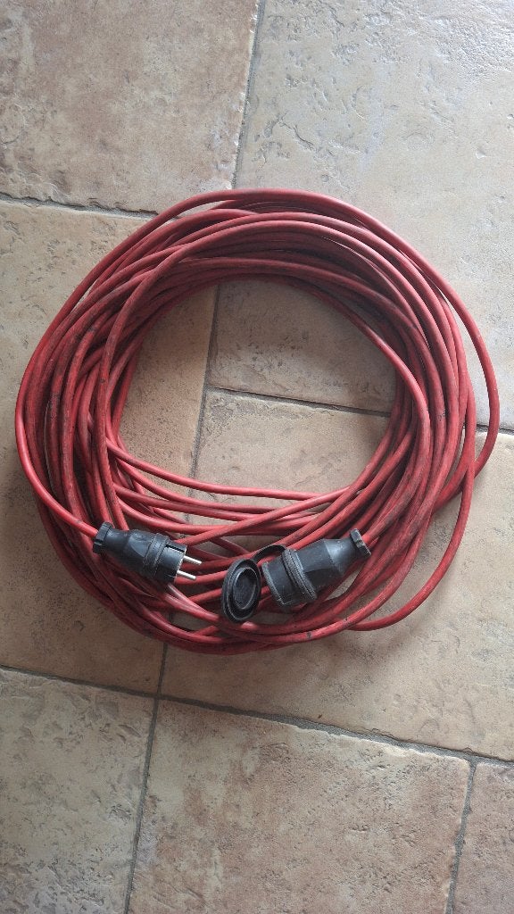 verlengkabel 25m, Doe-het-zelf en Bouw, Ophalen, Gebruikt, Kabel of Snoer