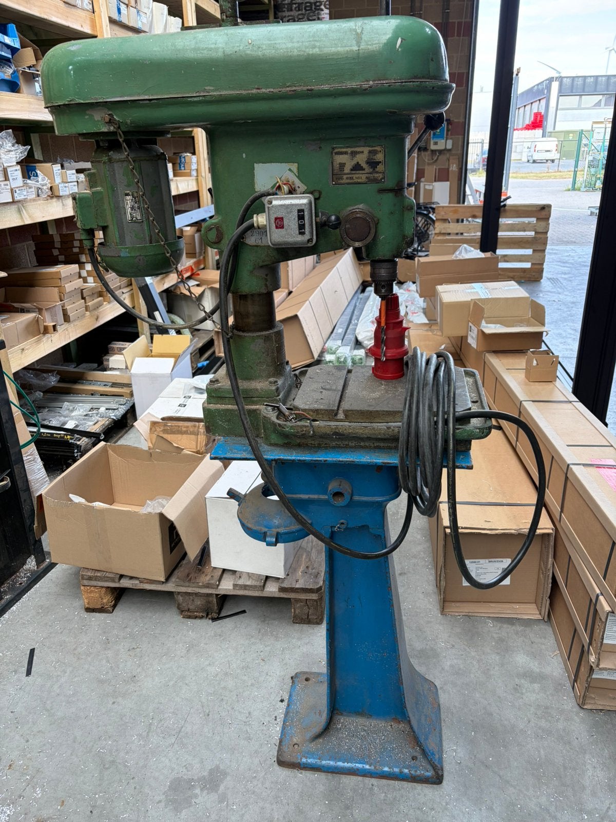 Kolomboormachine, Ophalen, Gebruikt, Kolomboormachine