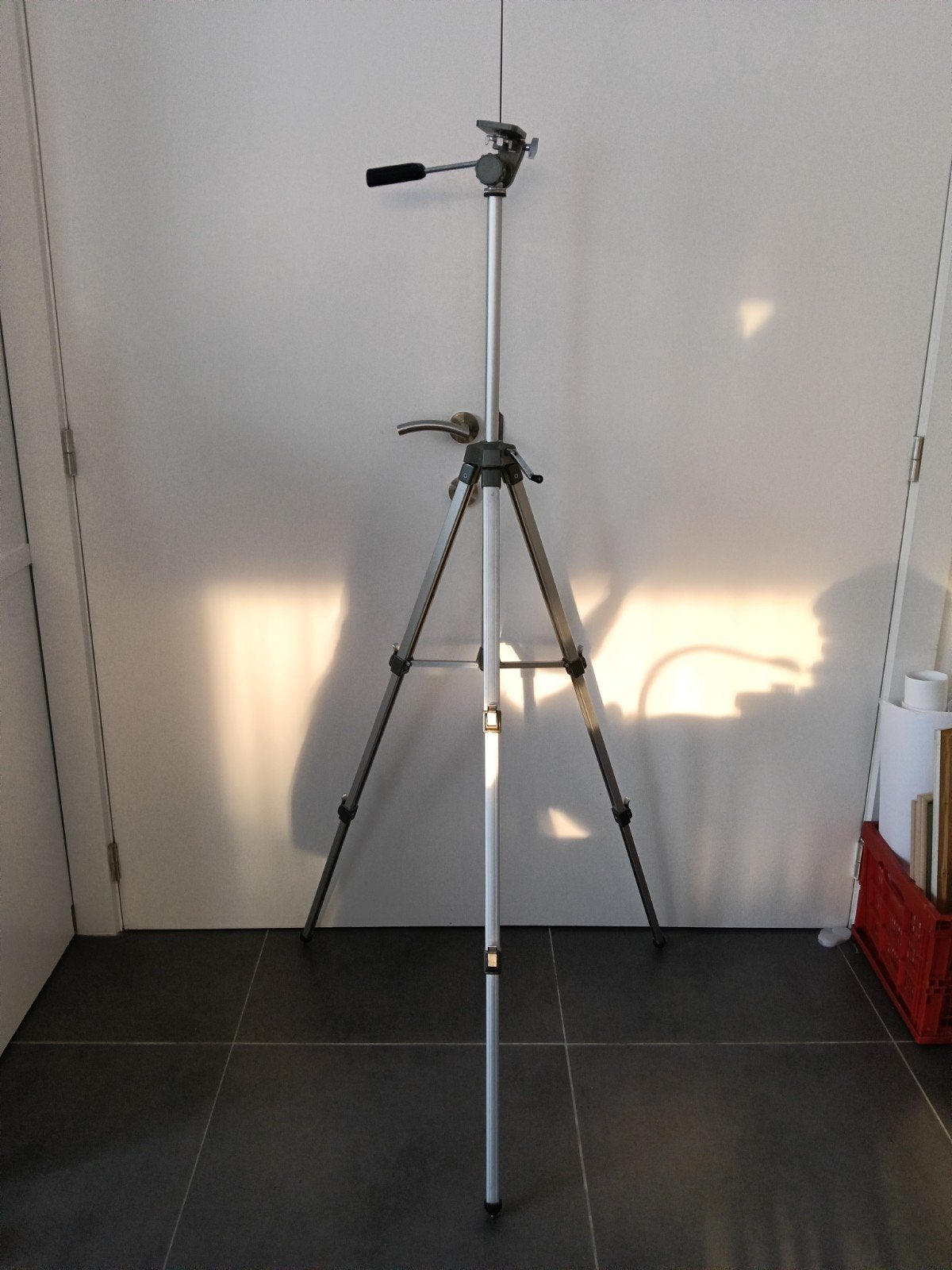 Fotostatief, statief voor fototoestel. uitrekbaar, alu, Audio, Tv en Foto, Fotografie | Statieven en Balhoofden, Ophalen of Verzenden
