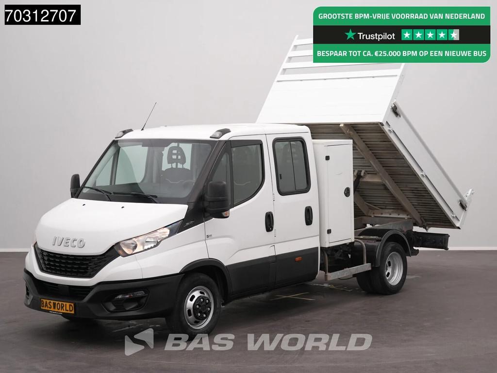 Iveco Daily 35C14 Dubbel Cabine Kipper met Kist Dubbellucht, Autos, Camionnettes & Utilitaires, Entreprise, Achat, Air conditionné