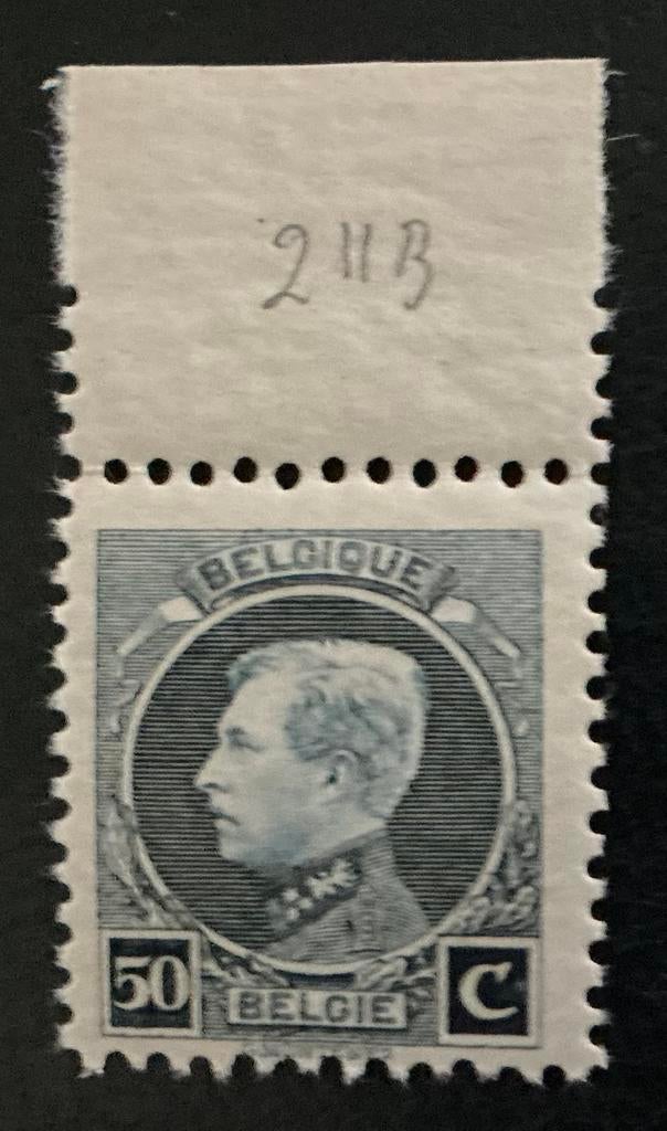 LOTVERKOOP 461. OBP: 211B. MNH. Bladrand, Koninklijk huis, Orginele gom, Ophalen of Verzenden, Postfris