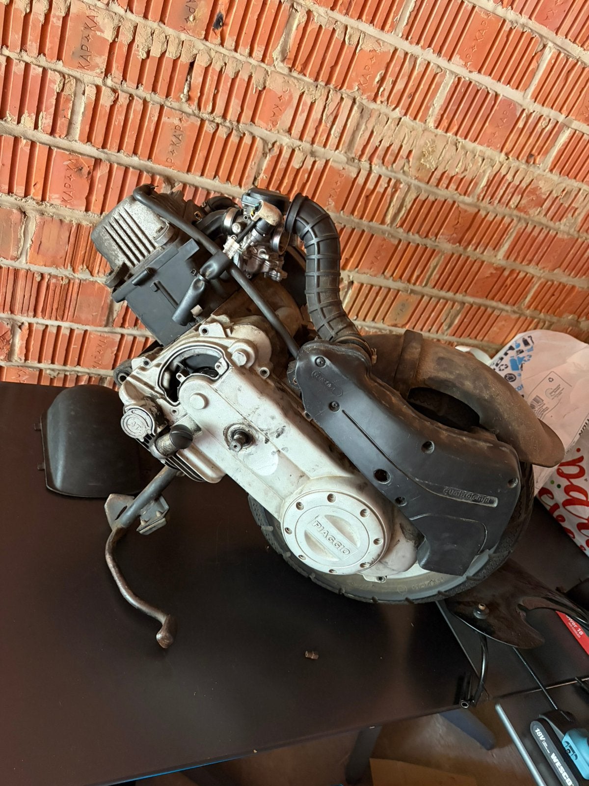 4t piaggio block 50cc, Enlèvement, Utilisé, Bloc, Piaggio