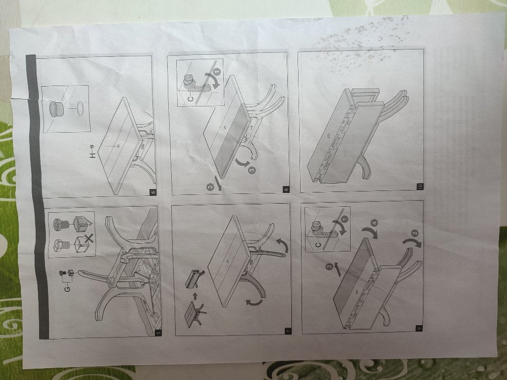 Tuintafel en stoelen, Tuin en Terras, Ophalen, Kunststof, Gebruikt, 6 zitplaatsen
