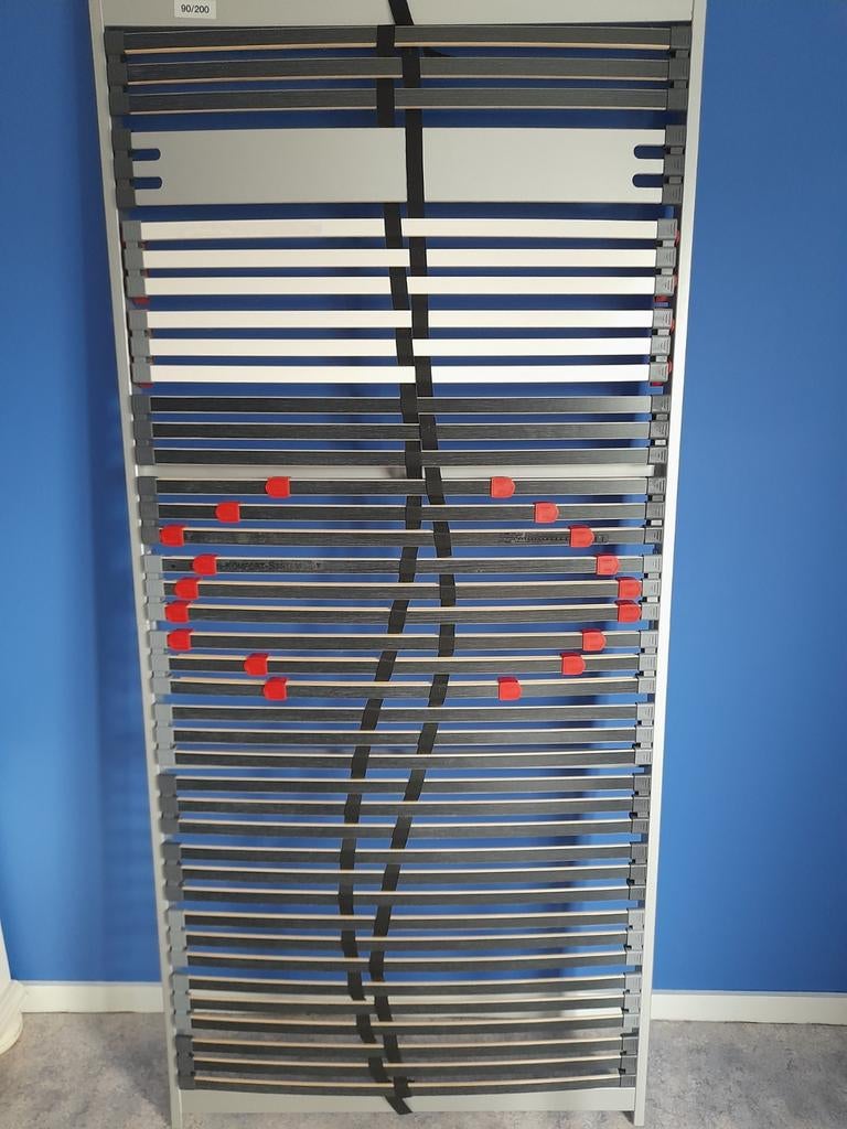 Lattenbodem en matras, Huis en Inrichting, Ophalen, 90 cm, Zo goed als nieuw, Matras