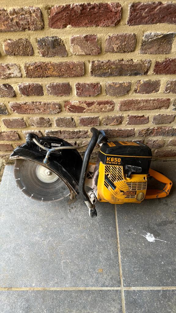 Betonzaag partner K650 schijf in goede staat, Enlèvement, Comme neuf
