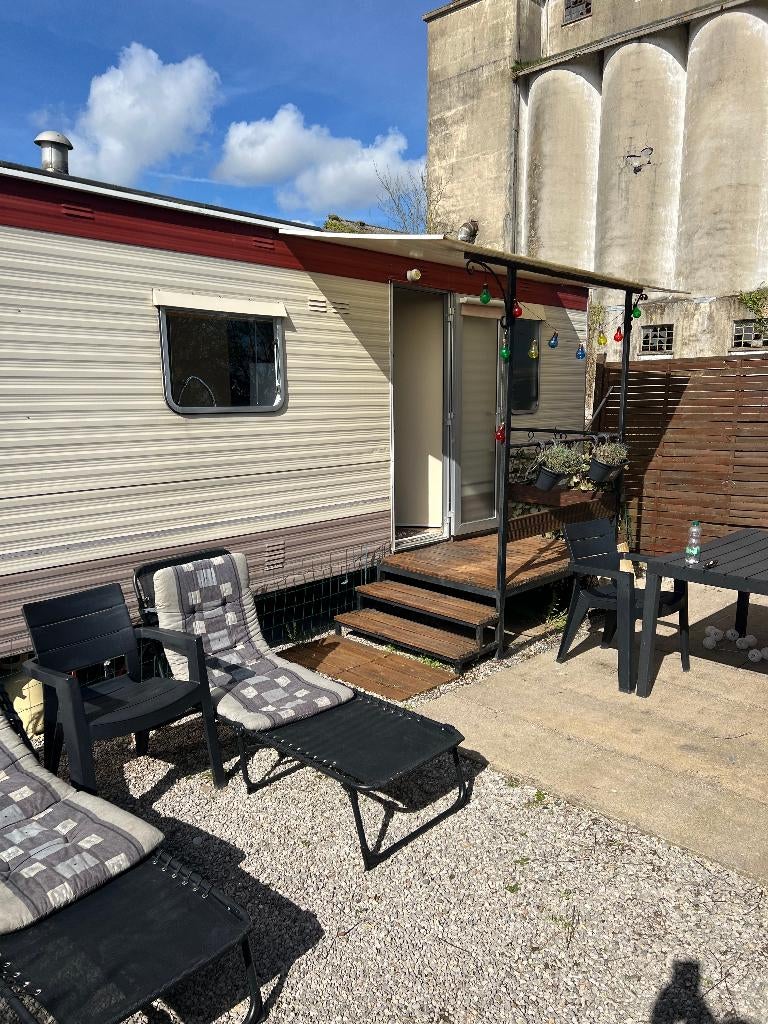 Stacaravan gelegen te Moulle, Caravanes & Camping, Caravanes résidentielles, Jusqu'à 4