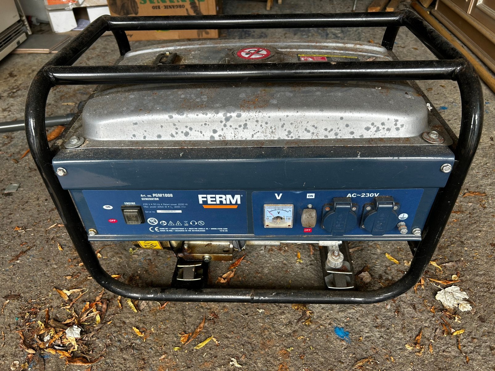 Générateur de secours FERM PGM1008, Enlèvement, Utilisé