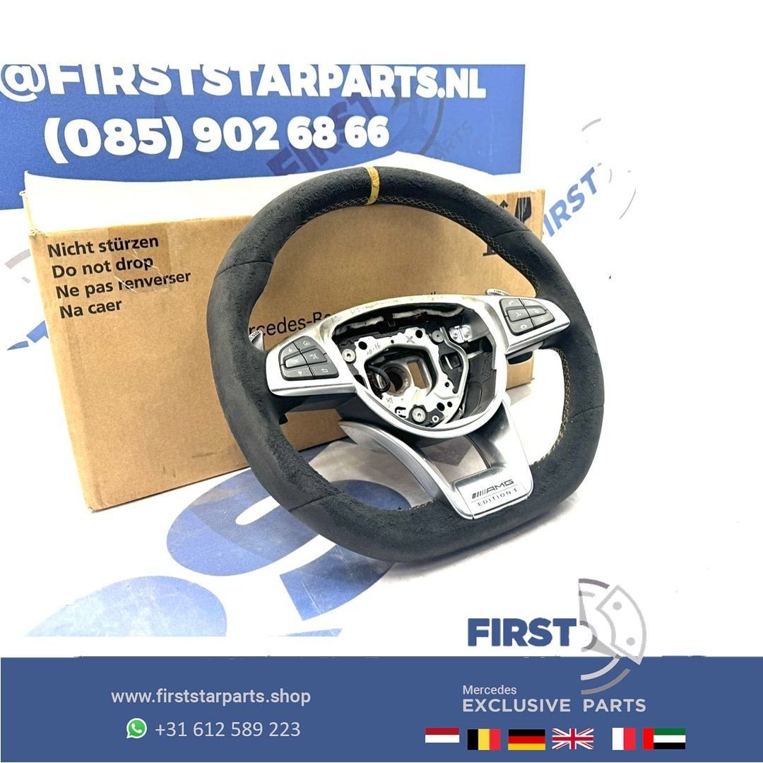 W205 C63 W253 GLC63 AMG STUUR EDITION 1 GELE STIK C GLC 63 K, Gebruikt, -, Ophalen of Verzenden, -