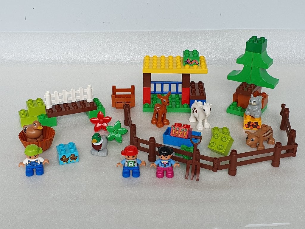 Lego Duplo 10581 + 10582: Bos Eenden + Bos Dieren, Kinderen en Baby's, Speelgoed | Duplo en Lego, Compleet, Gebruikt, Ophalen of Verzenden