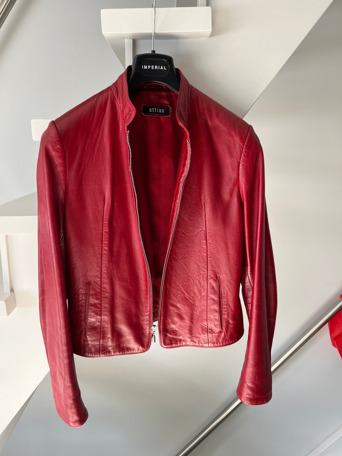 Lederen jasje te koop maat 40, Vêtements | Femmes, Vestes & Costumes, Enlèvement, Comme neuf, Manteau