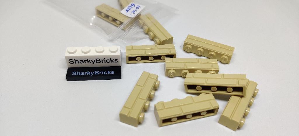 Lego Masonry Brick 1x4 Tan per 10 stuks (Nieuw), Overige thema's, Lego, Nieuw, Ophalen of Verzenden