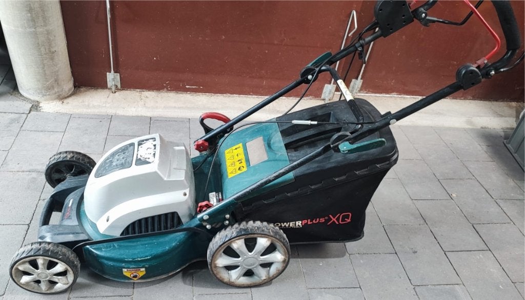 Grasmachine Elektrisch PowerPlus HQ, Tondeuse rotative, Enlèvement, Utilisé, Bac de ramassage