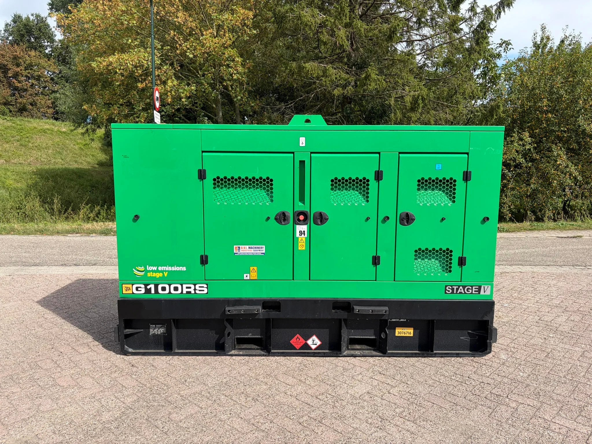 JCB G100RS V 100 kVA Mecc Alte aggregaat stage V synchroon