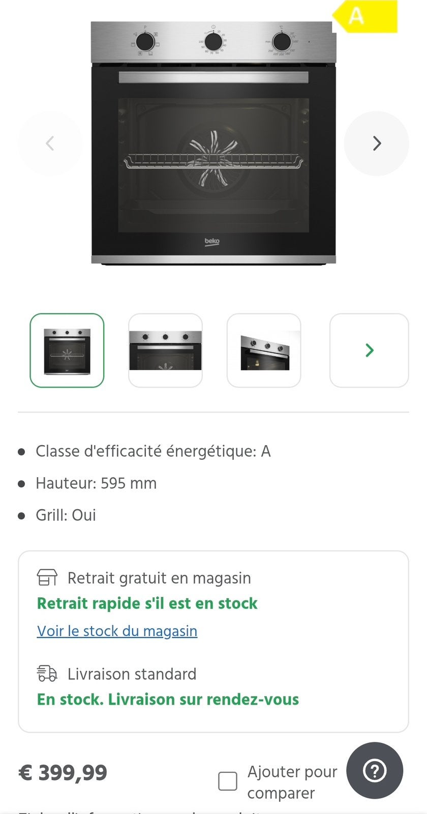 Beko heteluchtoven Nieuw verpakt, Elektronische apparatuur, Ovens, Ophalen, Nieuw, Inbouw, Heteluchtoven