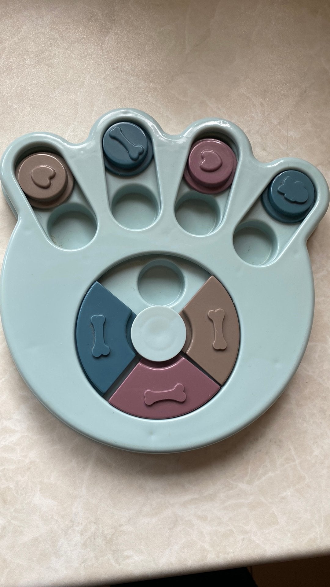 Eetbak met schuifjes, Animaux & Accessoires, Jouets pour chiens, Enlèvement, Comme neuf, Jouet d'intelligence