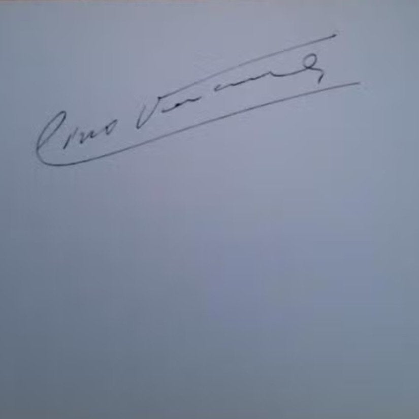 Originele handtekening van Lino Ventura, Ophalen of Verzenden