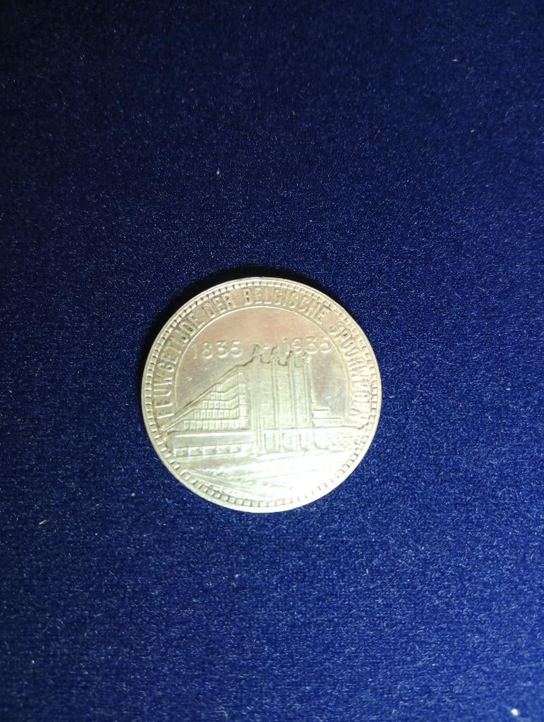50 francs munt België 1935, Postzegels en Munten, Munten | België, Ophalen of Verzenden, Zilver