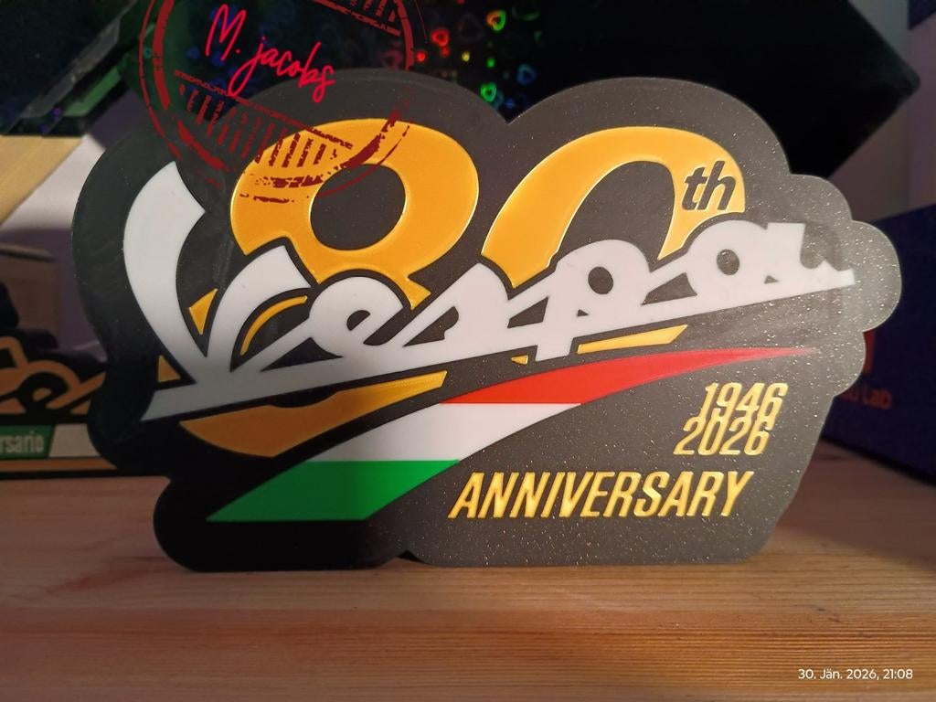 Vespa reclamebak met LED verlichting is een echte blikvanger, Ophalen of Verzenden, Nieuw, Lichtbak of (neon) lamp