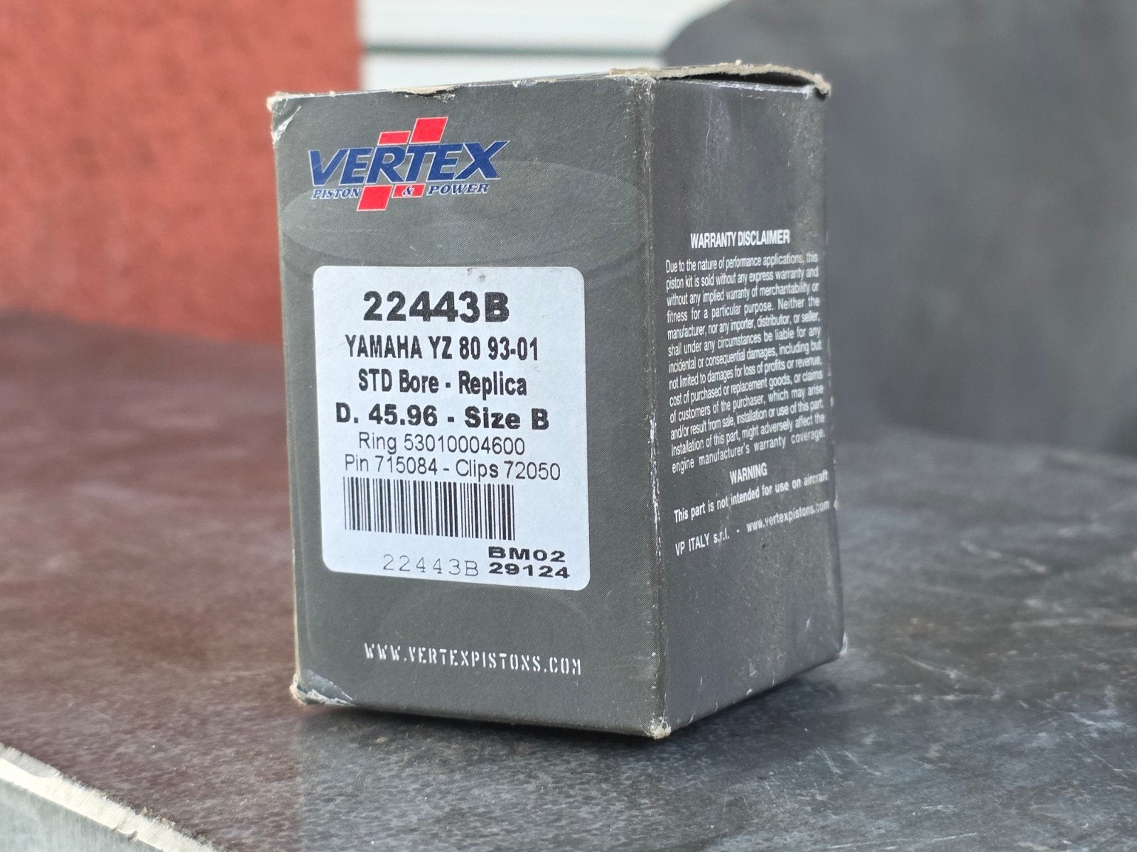 Piston Vertex pour Yamaha YZ85 93-01, Yamaha