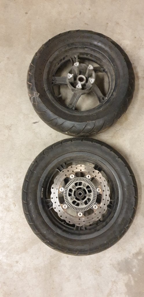 Scooterwielen, Motoren, Ophalen, Gebruikt