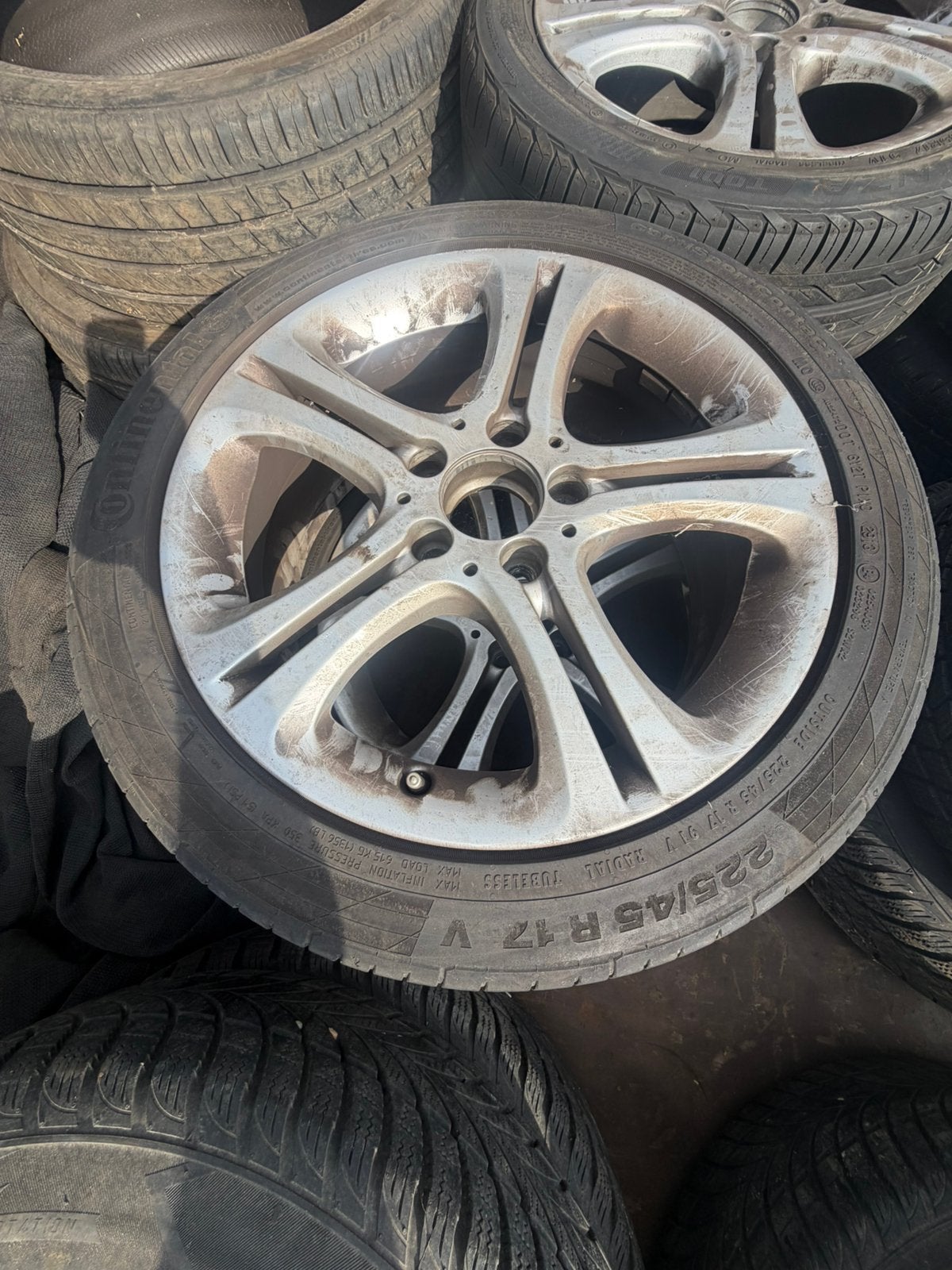 Aluminium velgen met perfecte band 17 inch, Auto-onderdelen, Banden en Velgen, Ophalen, 17 inch, Velg(en)