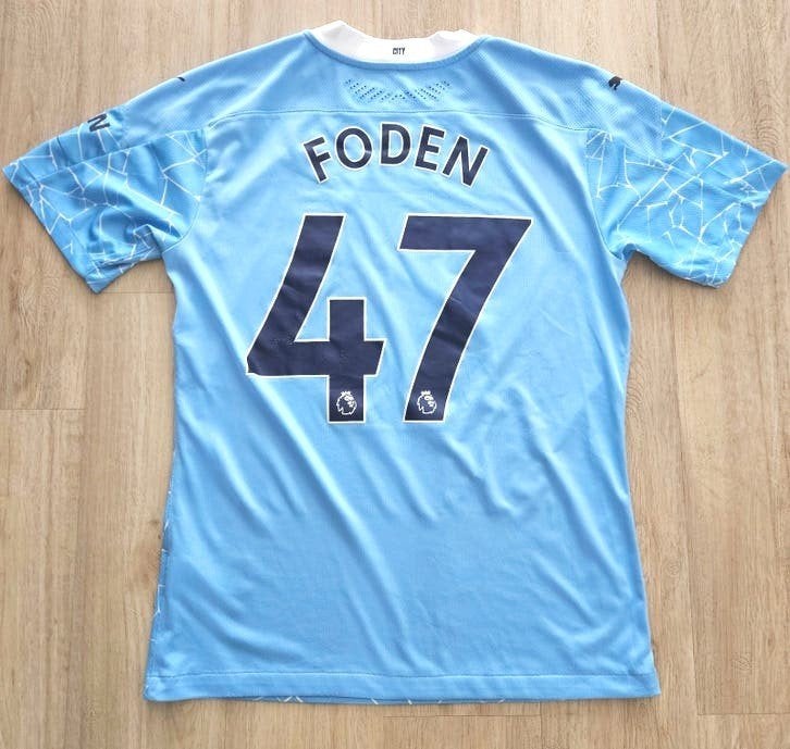 Maillot de football Manchester City Phoden version joueur, Sports & Fitness, Taille M, Enlèvement ou Envoi, Comme neuf, Maillot
