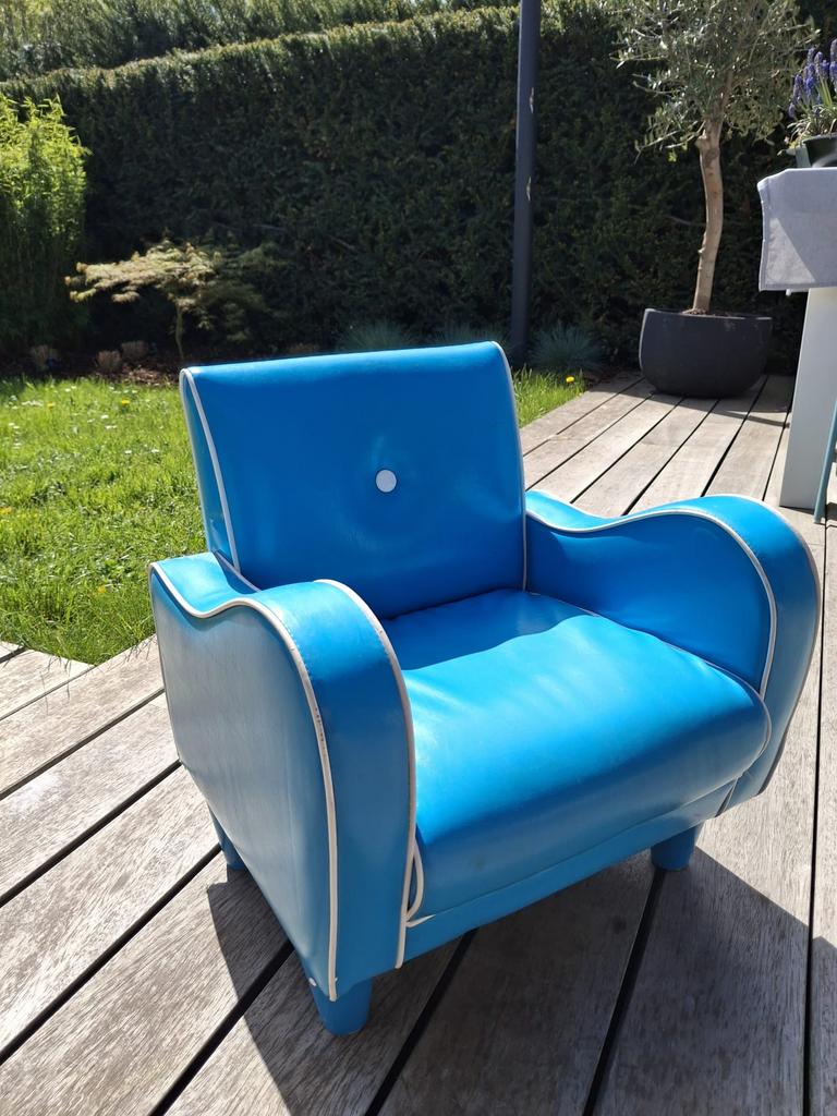 Kinderzetel blauw, Ophalen, Gebruikt