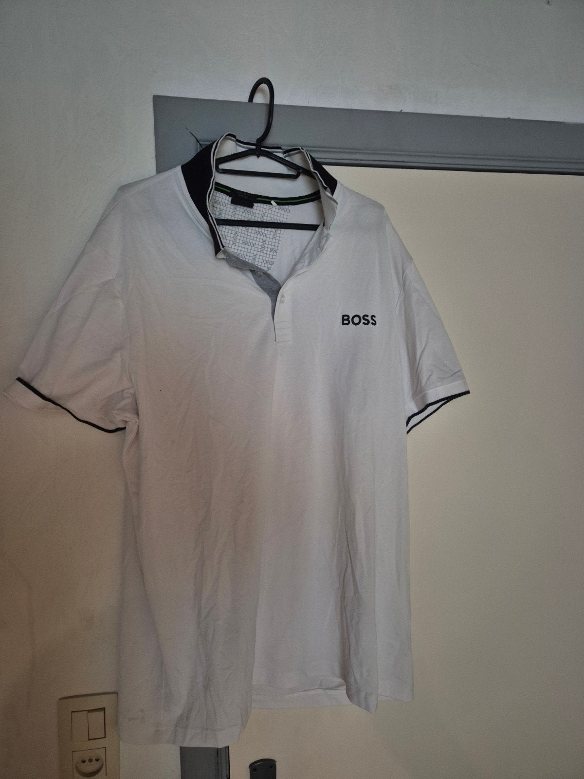 Boss - Polo - Wit - XXL (regular fit stretch), Neuf, Hugo Boss, Blanc, Enlèvement