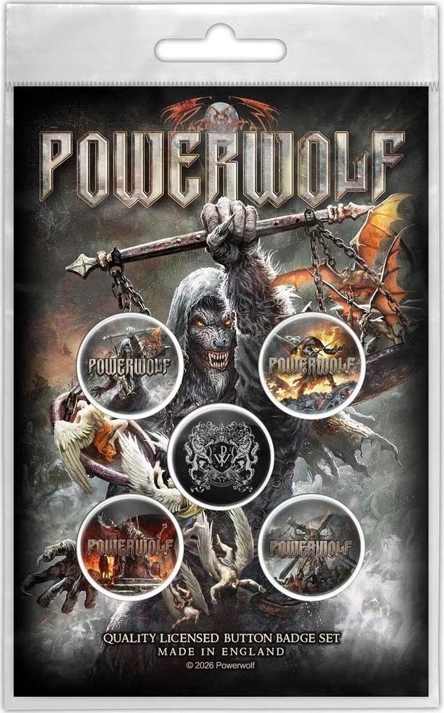 Powerwolf - Call of the Wild Button 5-pack off. merchandise, Ophalen of Verzenden, Nieuw