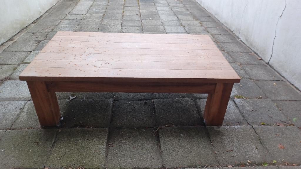 Table basse en teck, Maison & Meubles, Tables | Tables de salon, Teck, 100 à 150 cm, Comme neuf, Enlèvement