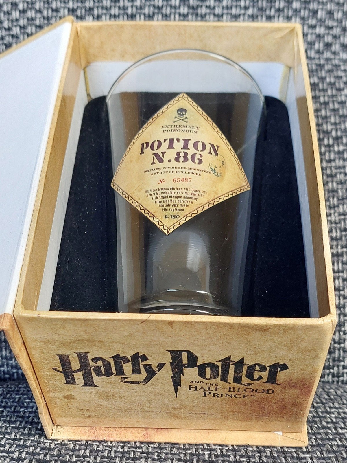 Zeldzame Harry Potter 2009 - Potion Glass N.86 & Bezoars Box, Ophalen, Replica