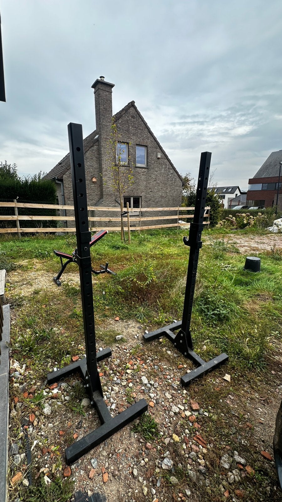 Fitnessrek / power rack / squat stand - Mobiel, Enlèvement, Comme neuf