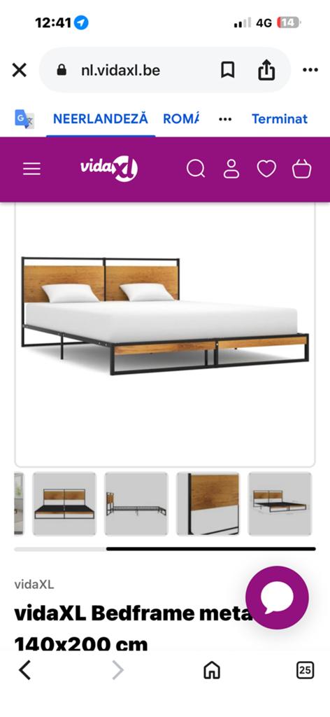 Niew  bed metal 140, Enlèvement, Comme neuf