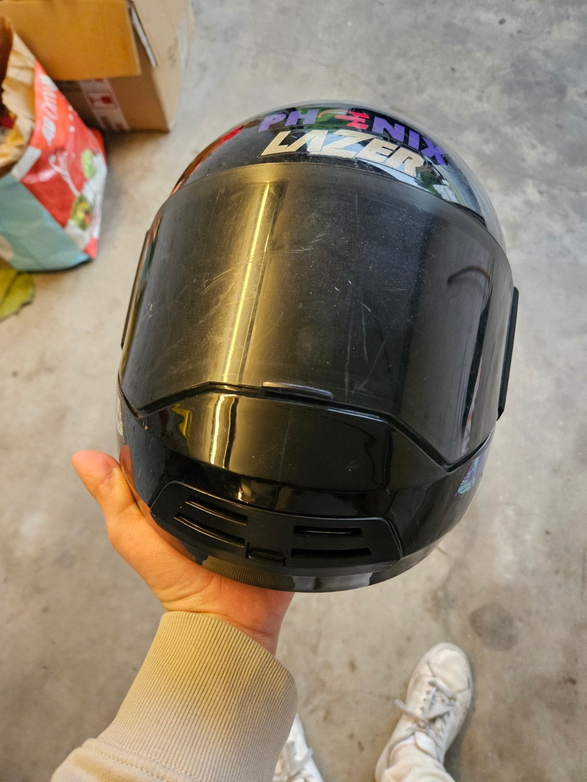 Casque lazer, Enlèvement