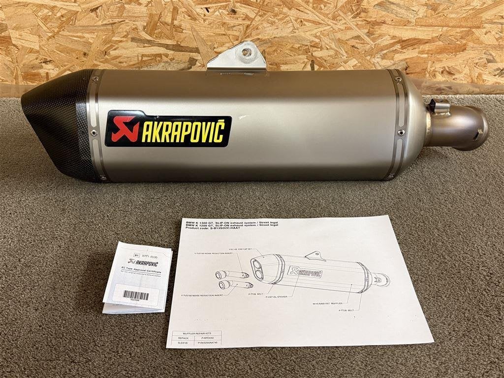 Akrapovic uitlaat demper BMW K1200GT 06-08 K1300GT 09-11, Enlèvement ou Envoi, Utilisé