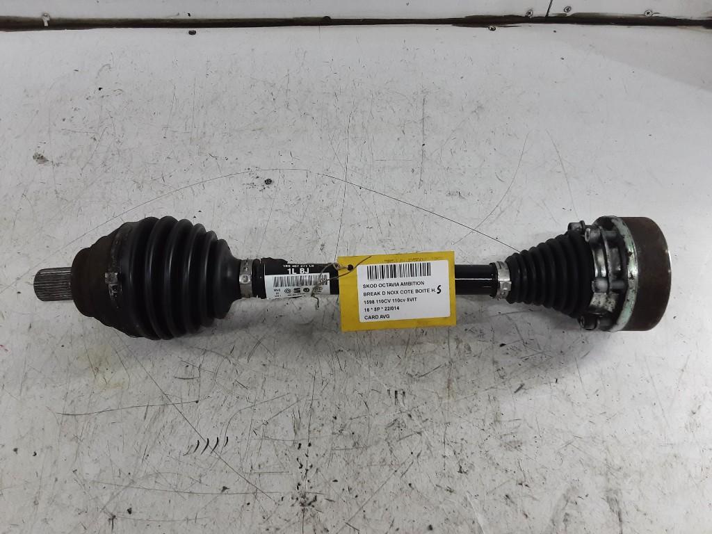 AANDRIJFAS LINKS VOOR Octavia Combi (5EAC) (1K0407271LB), Auto-onderdelen, Remmen en Aandrijving, Skoda, Gebruikt